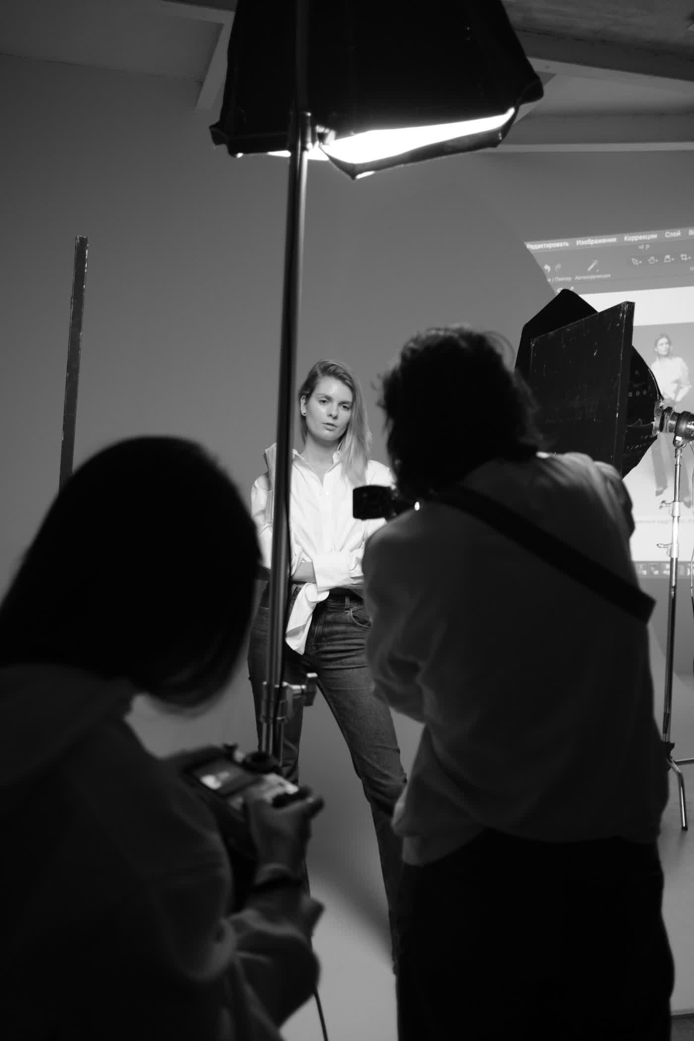 Studio lighting and stance