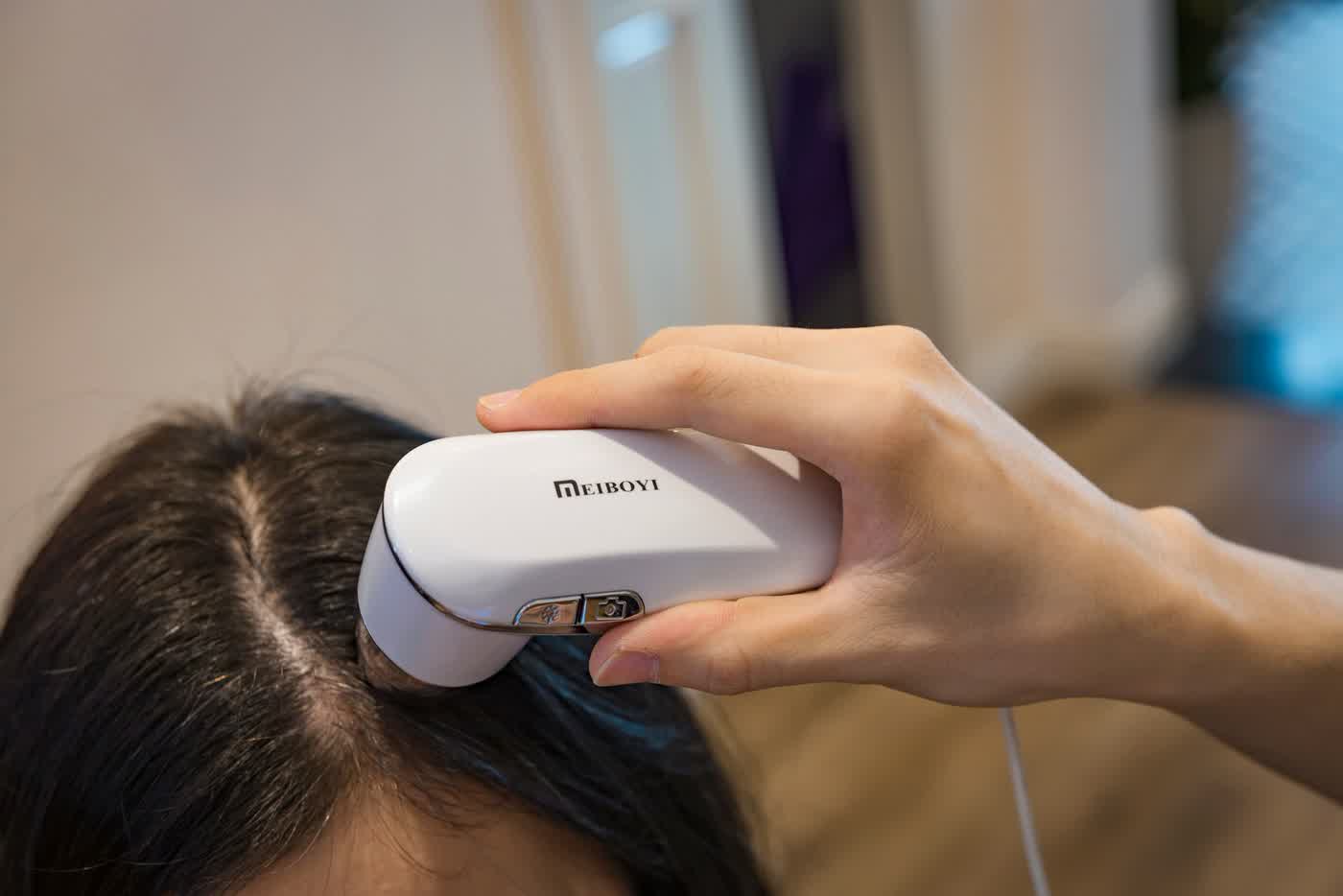 Scalp and hair, recorded
