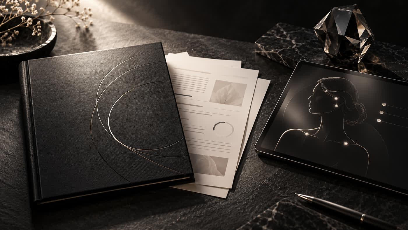 Concept visual of the AIRA Clinical Beauty Report